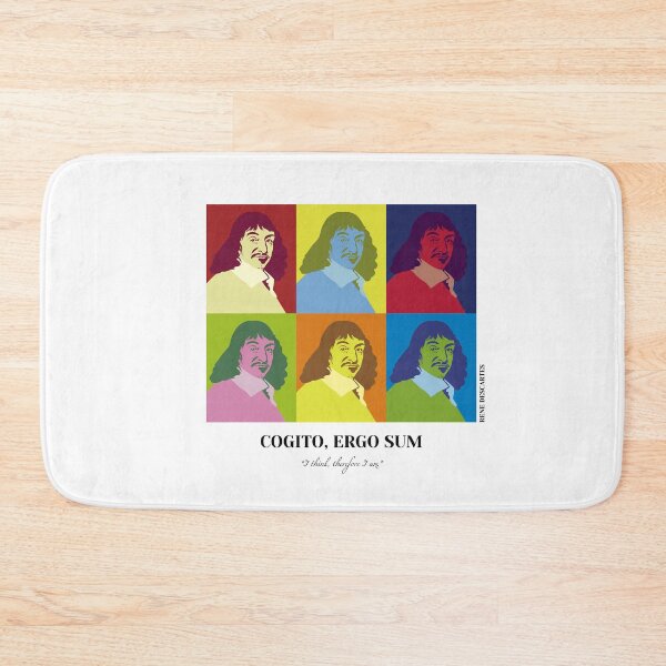 Item preview, philosopher, pop art Rene Descartes, Cogito ergo sum,  I think therefore I am designed and sold by challengecafe.