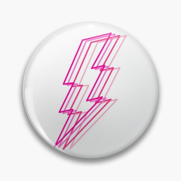 Item preview, pink layered lighting bolt designed and sold by mollsdesignss.