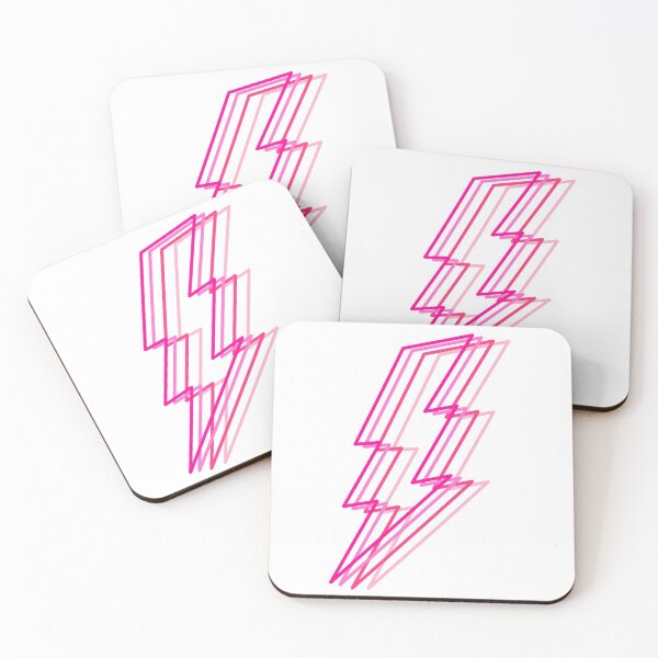 Item preview, pink layered lighting bolt designed and sold by mollsdesignss.