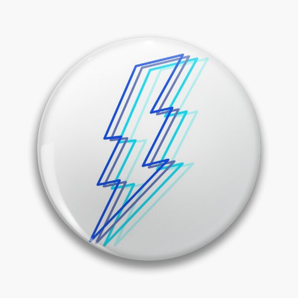 Item preview, blue layered lighting bolt designed and sold by mollsdesignss.