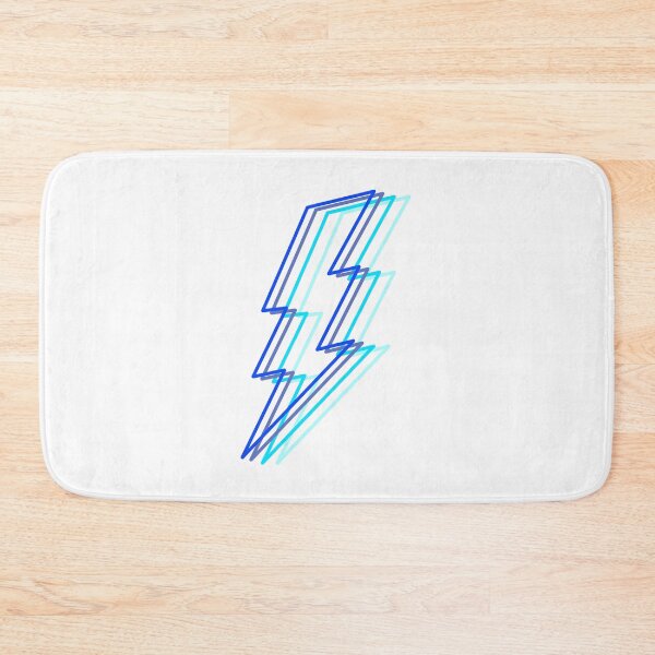 Item preview, blue layered lighting bolt designed and sold by mollsdesignss.