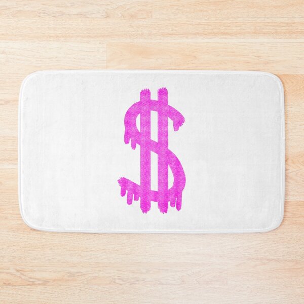 Item preview, pink glittery dollar sign designed and sold by mollsdesignss.