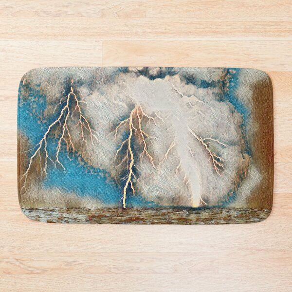 Item preview, GALATHI Brown Ocean Lightning designed and sold by Galathi Designs.