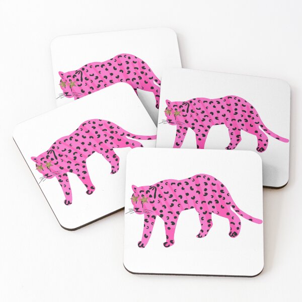 Item preview, neon pink star eyed leopard designed and sold by mollsdesignss.