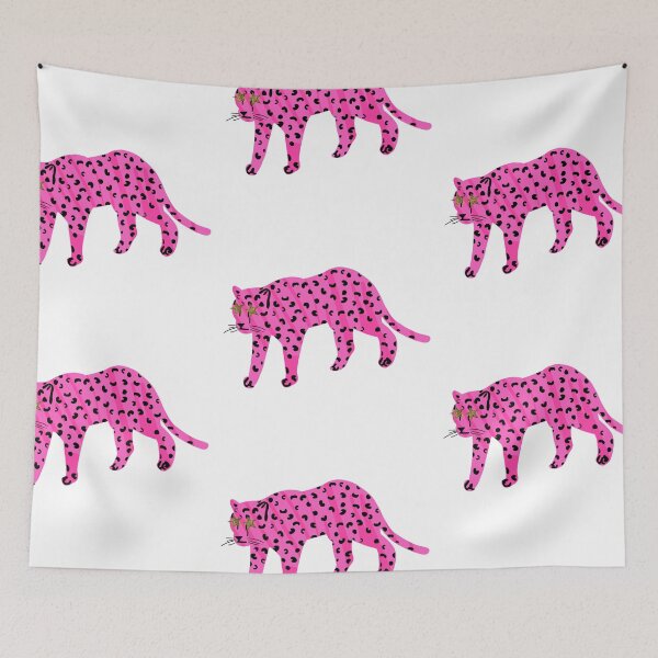 Item preview, neon pink star eyed leopard designed and sold by mollsdesignss.