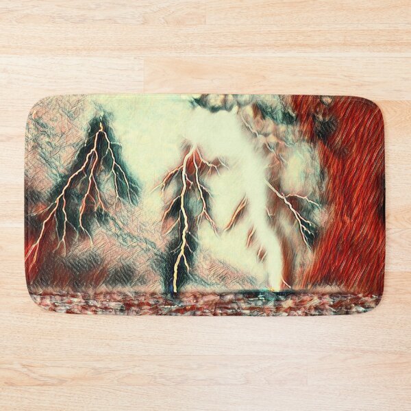 Item preview, GALATHI Red Ocean Lightning designed and sold by Galathi Designs.
