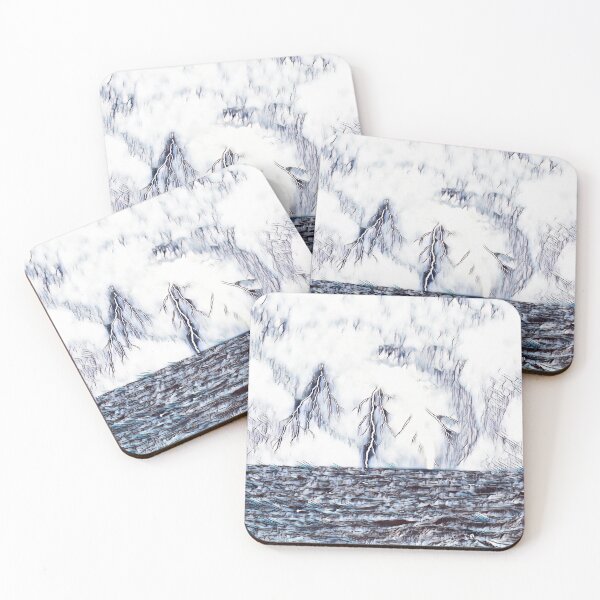 Item preview, GALATHI White Ocean Lightning designed and sold by Galathi Designs.