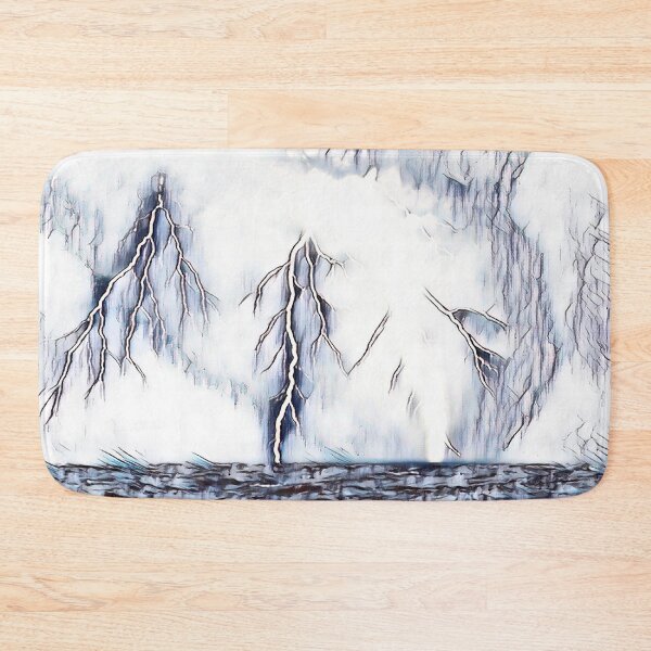 Item preview, GALATHI White Ocean Lightning designed and sold by Galathi Designs.