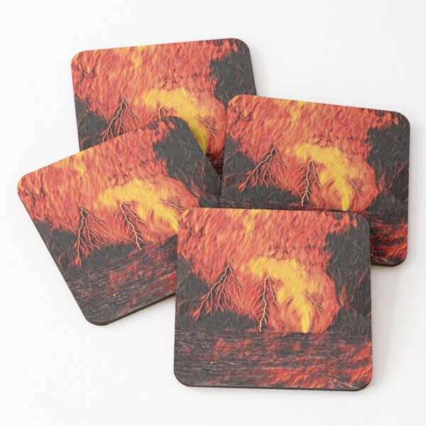 Item preview, GALATHI Flames Ocean Lightning designed and sold by Galathi Designs.