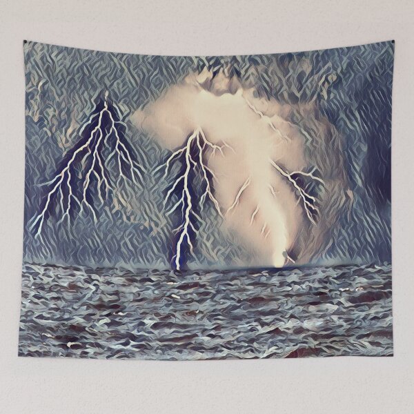 Item preview, GALATHI Sliver Ocean Lightning designed and sold by Galathi Designs.
