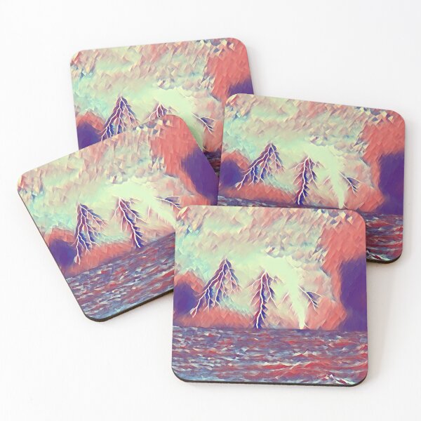 Item preview, GALATHI Painting Ocean Lightning designed and sold by Galathi Designs.