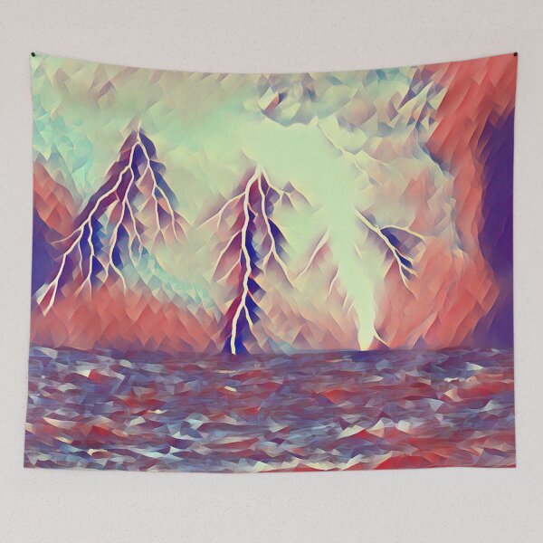 Item preview, GALATHI Painting Ocean Lightning designed and sold by Galathi Designs.