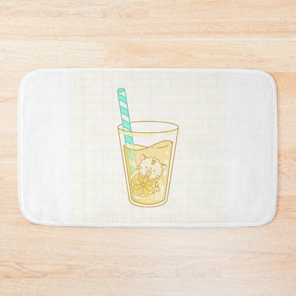 Item preview, Cute cat character in cool lemonade designed and sold by Planb StudioDesign.