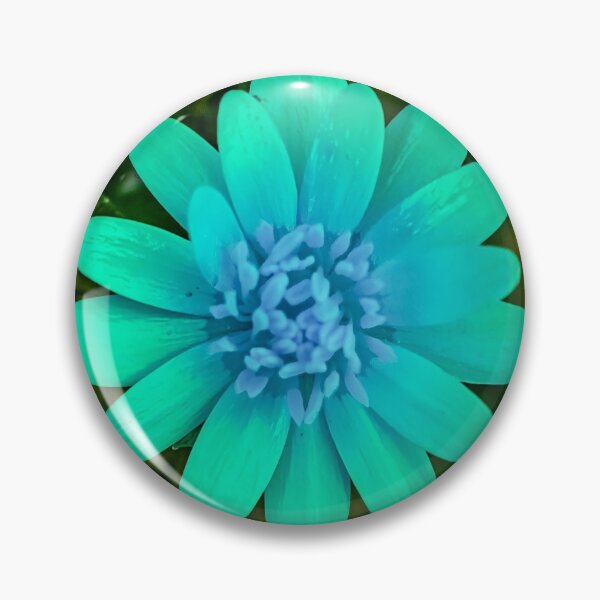 Item preview, Blue flower green background designed and sold by cizito.