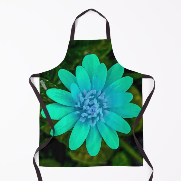 Item preview, Blue flower green background designed and sold by cizito.
