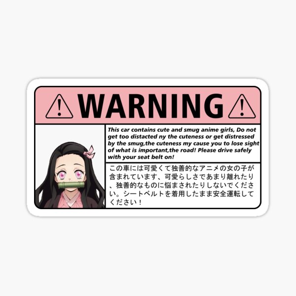 Anime Lovers Stickers Redbubble - warning x warninganime song roblox id