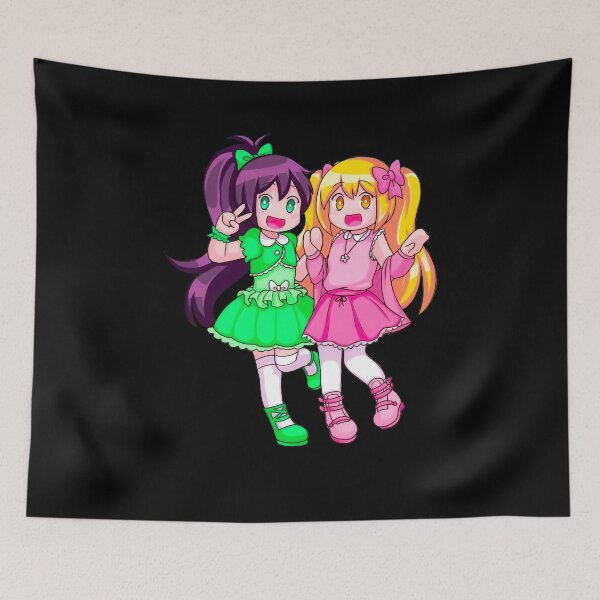 Item preview, Funny Gaming Chibi Cute Girls Jade-Alex Couple in Team Squad Gift Kid designed and sold by Engizerostore.