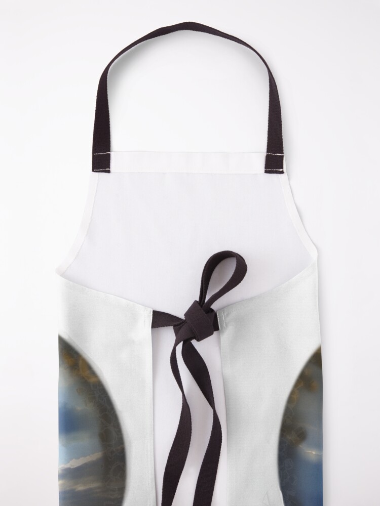 Thumbnail 5 of 6, Apron, Cloudy Blue Sky Orb designed and sold by AheraRoses.