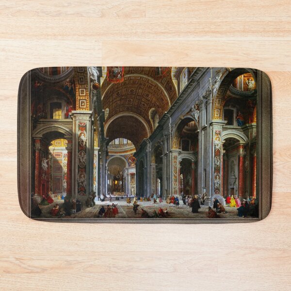 Item preview, Interior of St. Peter's Basilica, Rome by Giovanni Paolo Panini Old Masters Classical Art Reproduction designed and sold by Xzendor7 Digital Art Creations.