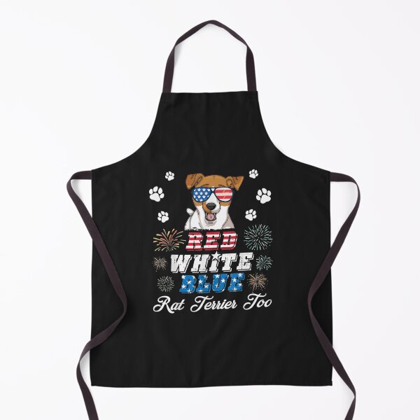 Item preview, Fireworks Red White Blue Rat Terrier Dog Too 4TH July designed and sold by emilydor.
