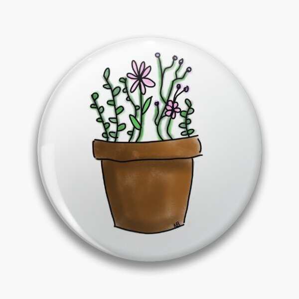 Item preview, Flowers in a pot sticker designed and sold by norahbartmess.