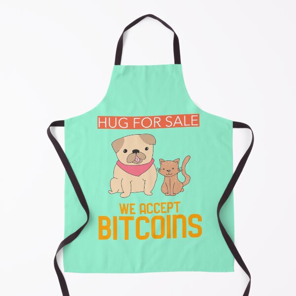 Item preview, Hug For Sale We Accept Bitcoins Dog And Cat designed and sold by DTEH.