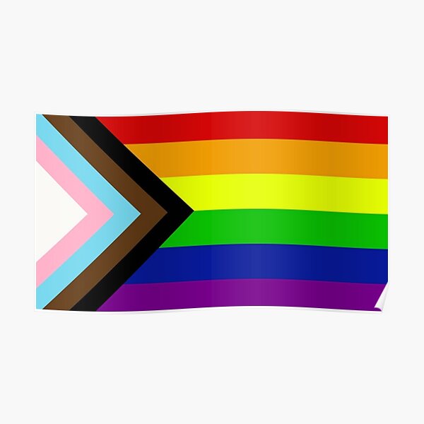 Progress Pride Flag Poster By Alexlaurenmlk Redbubble 8831