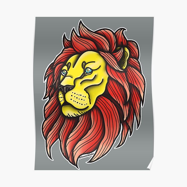 Leo Tattoo Posters For Sale | Redbubble