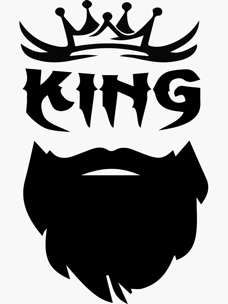 "King Logo" Sticker by Best4YouArt Redbubble
