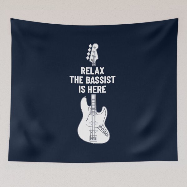 Item preview, Relax The Bassist Is Here Bass Guitar designed and sold by nightsworthy.