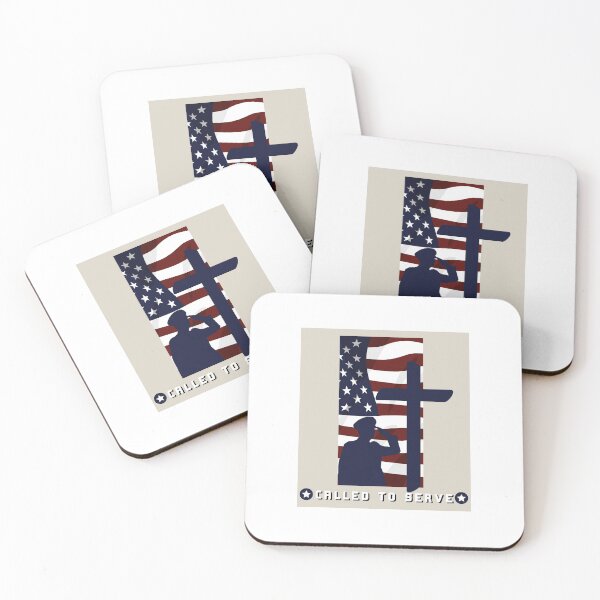 Item preview, Called to Serve Him USA Flag designed and sold by garmentoffaith.