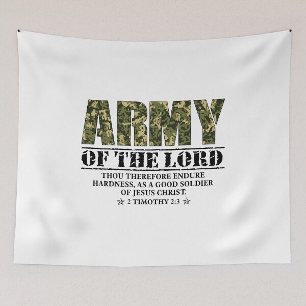 Item preview, 2 Timothy 2:3 The Lord's Army designed and sold by garmentoffaith.