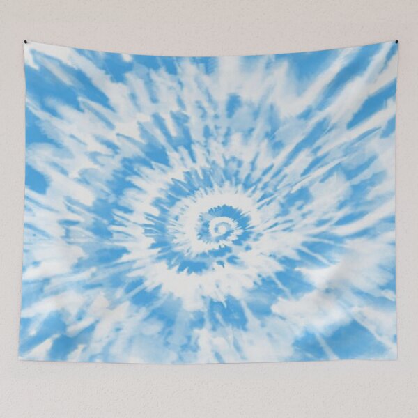 Item preview, white and blue tie-die  designed and sold by anglewingsshop.
