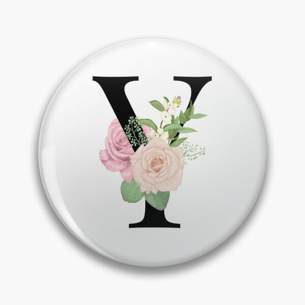 Item preview, Floral Y Monogram designed and sold by starrylite.