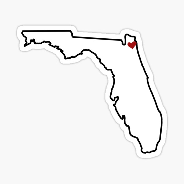"Jacksonville Heart in Florida" Sticker for Sale by sunnnysu Redbubble