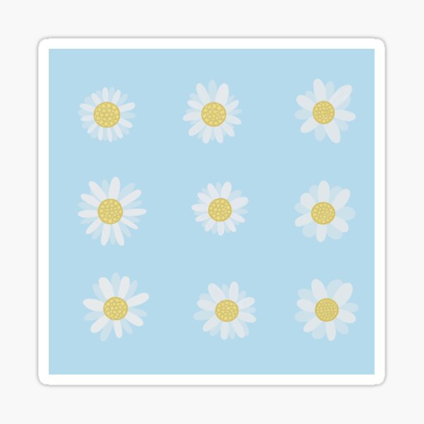 White daisy flowers Sticker