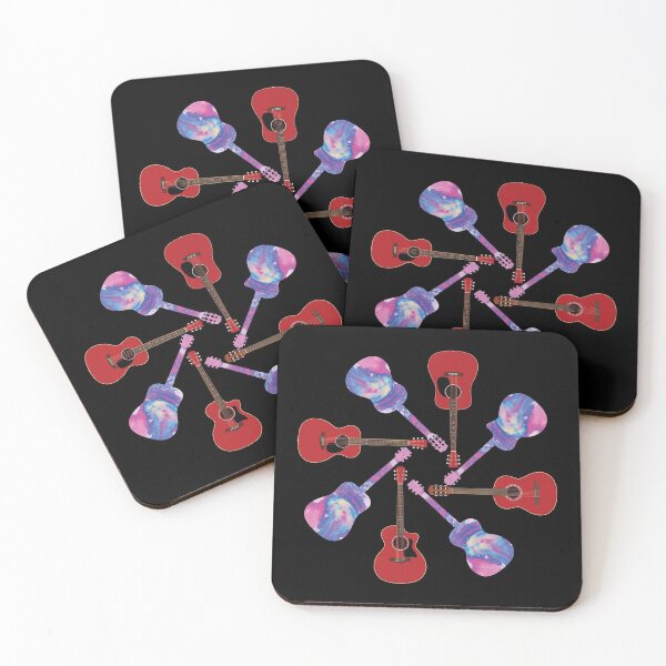 Item preview, Circular Pattern of Red Acoustic Guitars designed and sold by nightsworthy.