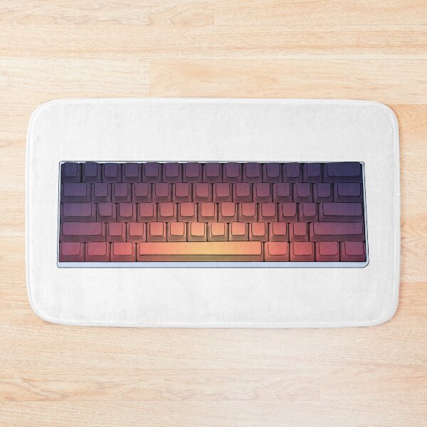 Item preview, Mechanical Keyboard - 60 Sunset designed and sold by froggo tees.