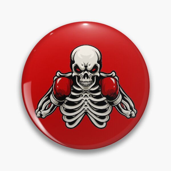 Item preview, Skull Boxer With Red Boxing Gloves Mascot designed and sold by Ermland-LabeL.