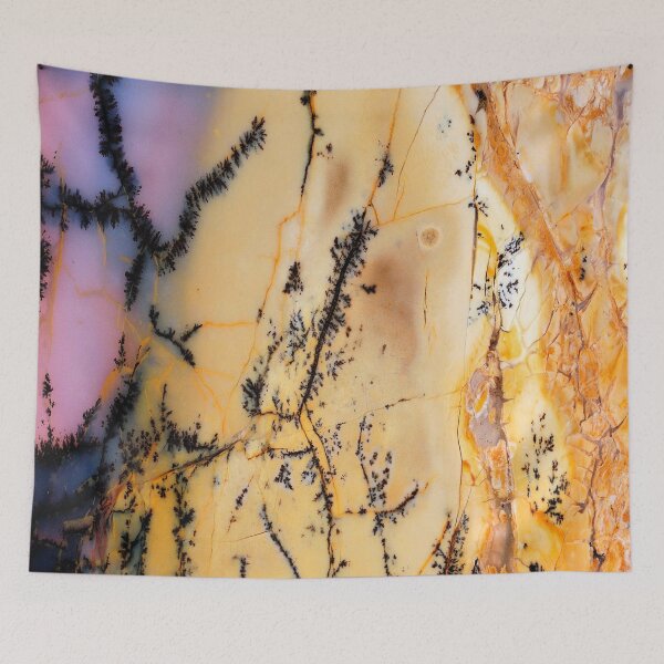 Item preview, Yellow Violet Galaxies Sliced Geode Agate Graphic Pattern designed and sold by Sohee Jin.
