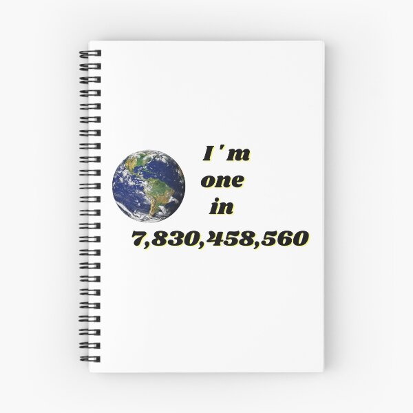 Item preview, I'm one in 7,830,458,560 (black font with outline) designed and sold by kindryb.