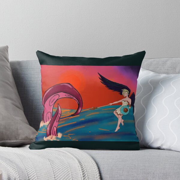 Item preview, Archangel Fighting Sea Monster designed and sold by ArtistiCranberi.