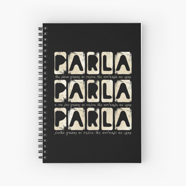 Eurovision 2021- Eurovision song contest - ESC fans - Parla Parla Parla (GB) Spiral Notebook