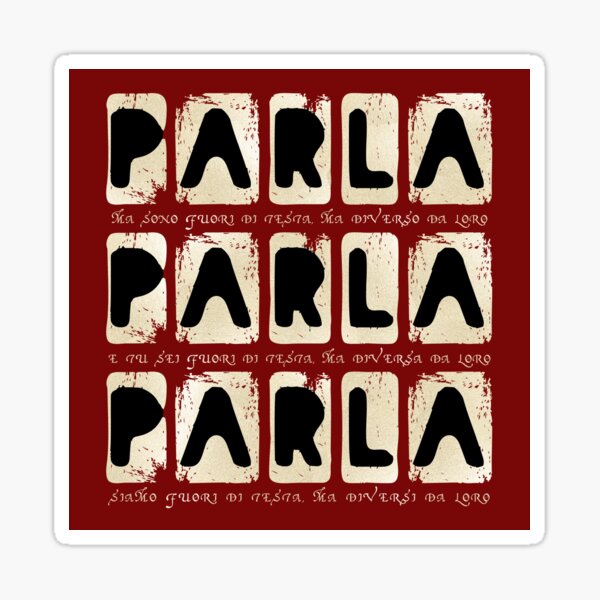 Eurovision 2021- Eurovision song contest - ESC fans - Parla Parla Parla (GR) Sticker
