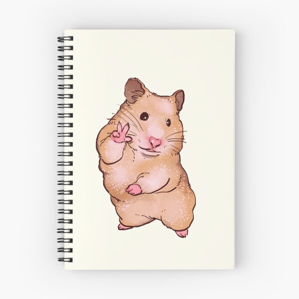 Item preview, I draw peace sign hamster smile for camera / funny animal meme designed and sold by RansRoom.