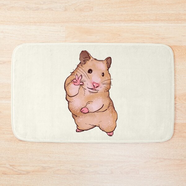 Item preview, I draw peace sign hamster smile for camera / funny animal meme designed and sold by RansRoom.