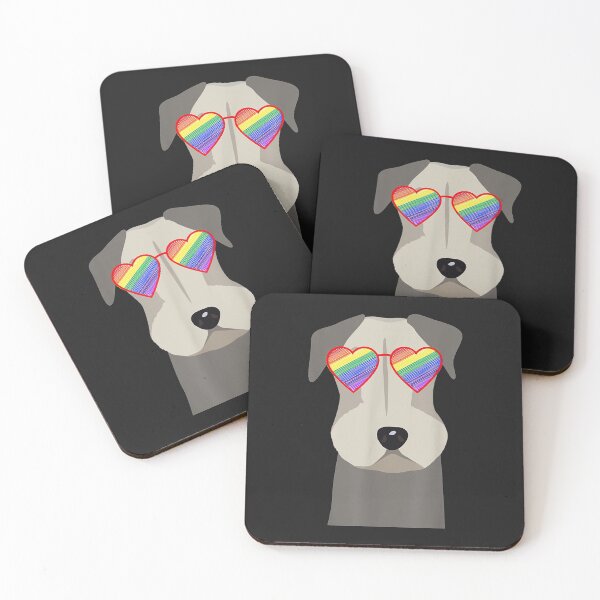 Item preview, Gay Schnauzer Dog LGBTQ Pride Stuff Great Dane Teens Rainbow TShirt53 designed and sold by emilydor.