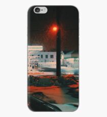 8:26, walking during a blizzard iPhone Case