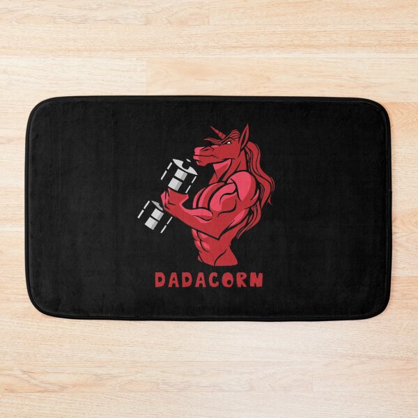 Item preview, Dadacorn Muscle | Big Muscular Red Unicorn at the Gym | Father's Day Gift for Dad designed and sold by PIODesign.