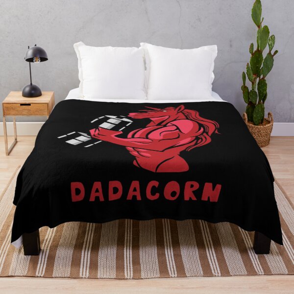 Item preview, Dadacorn Muscle | Big Muscular Red Unicorn at the Gym | Father's Day Gift for Dad designed and sold by PIODesign.